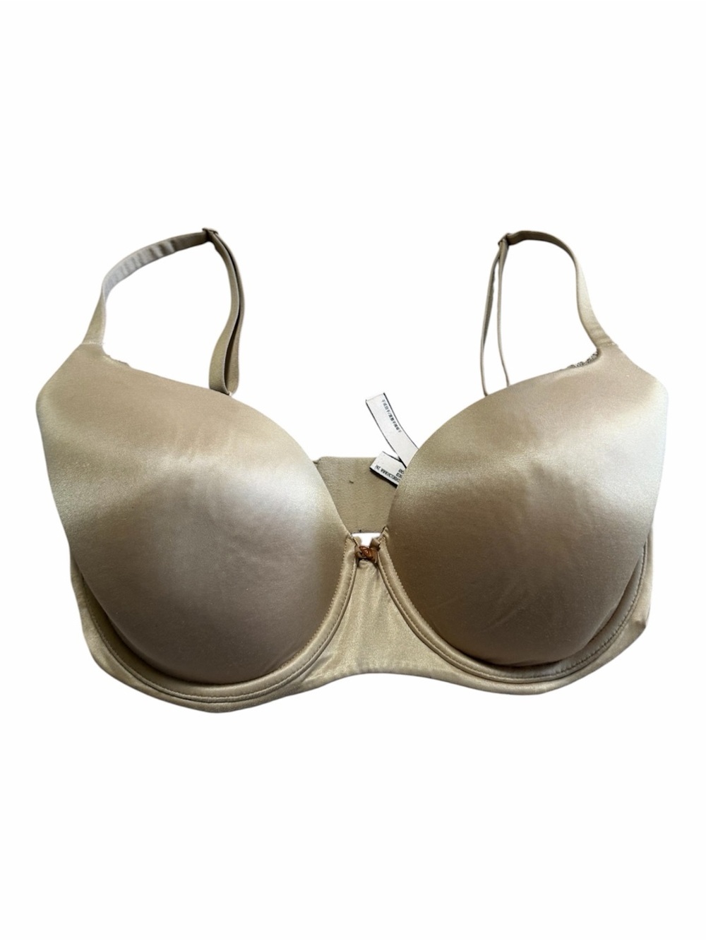 Victoria's Secret Lined Demi Bra Champagne Gold Size 34G Underwire Smoothing